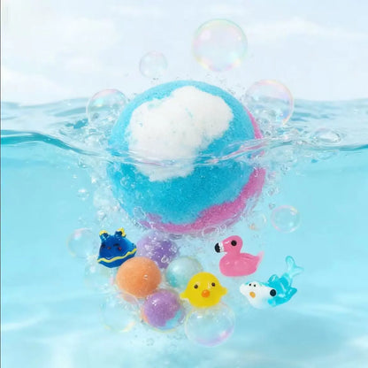 12 Pack Kid Bath Bombs with Surprise Toy, Natural Bubble Spa Gift Set