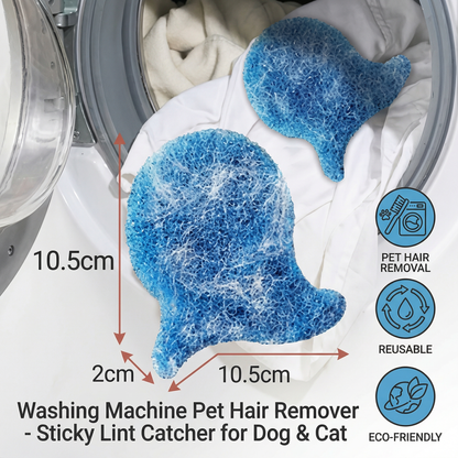 🐾Washing Machine Pet Hair Remover – Sticky Lint Catcher for Dog & Cat