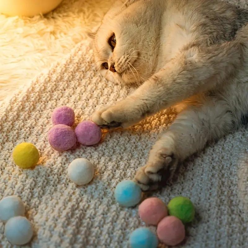 Interactive Cat Toy Ball Launcher Gun